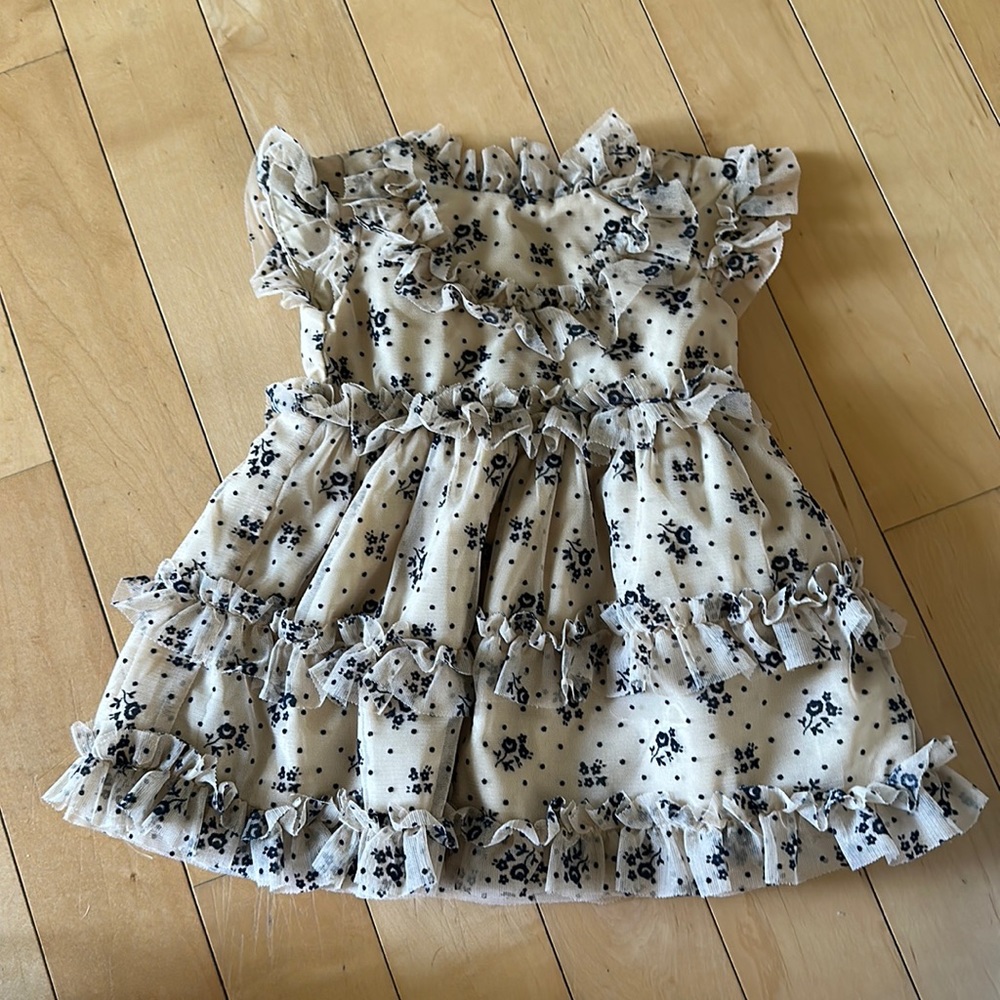Janie and Jack, dress, 6 to 12 months, nude